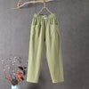 【Cotton And Linen】Solid Colour Casual Trousers