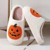 Halloween Pumpkin Plush Slippers