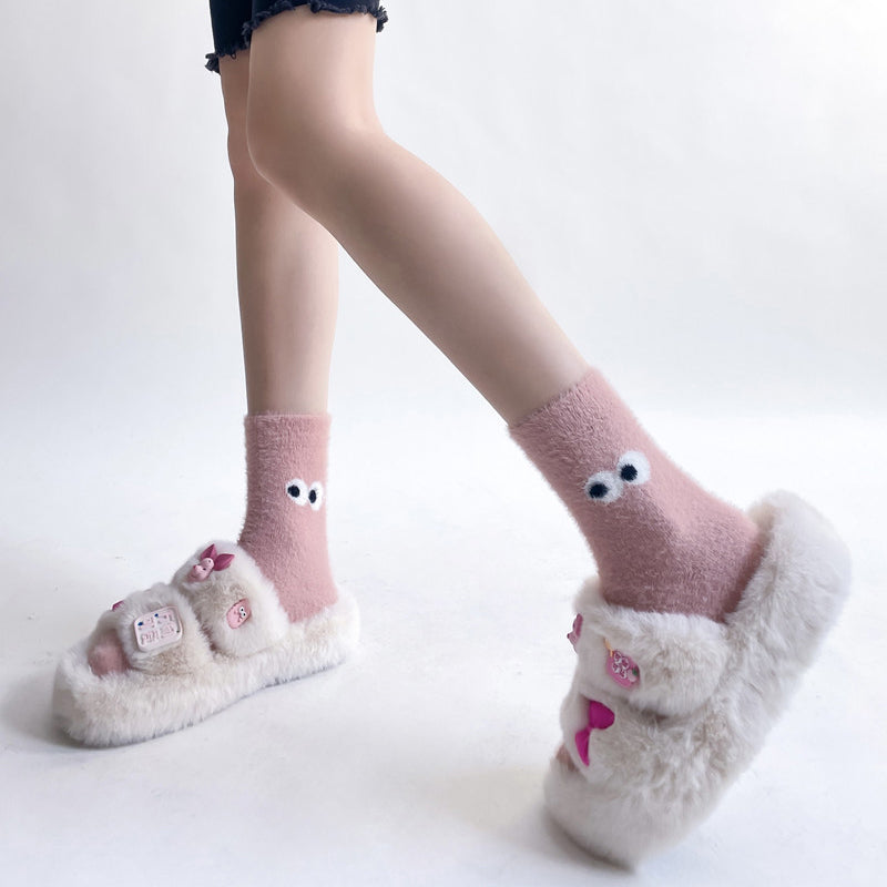 Cartoon Plush Socks