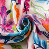 Farverigt Tørklæde Med Blomsterprint