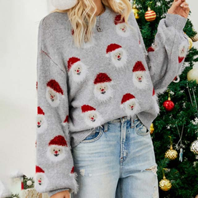 Afslappet julestrik sweater
