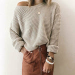 Afslappet Solid Sweater