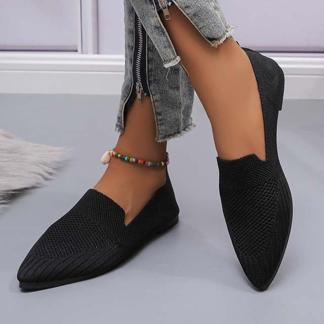Pointed Toe Mesh Shoes