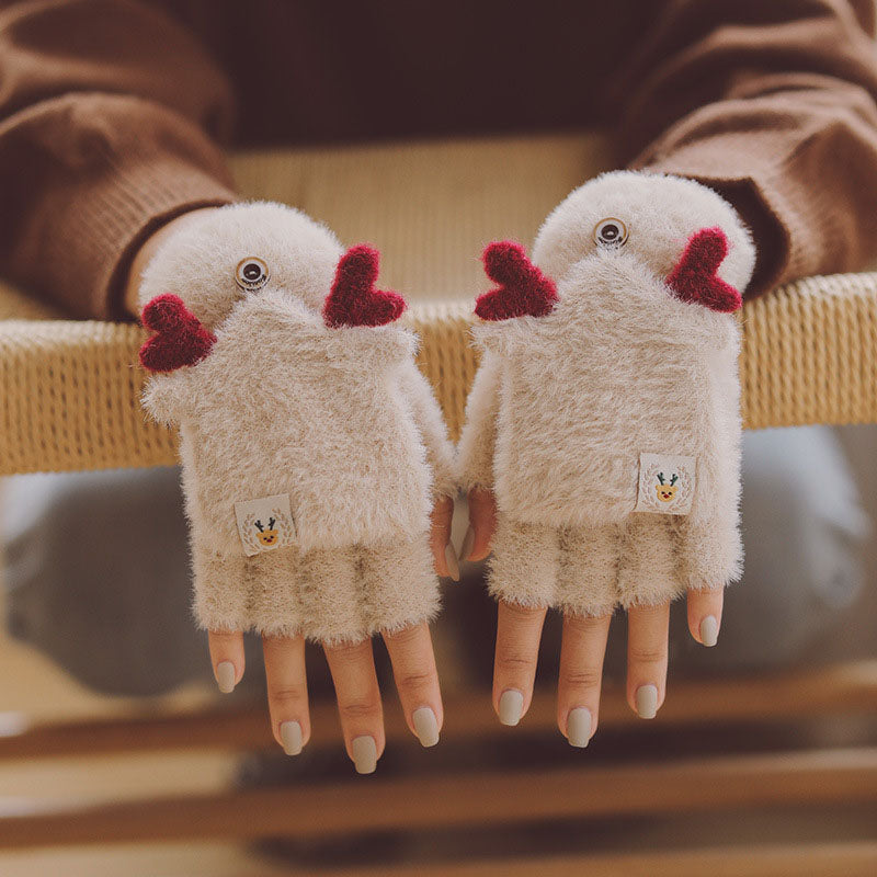 Ciepłe rękawiczki poroża
