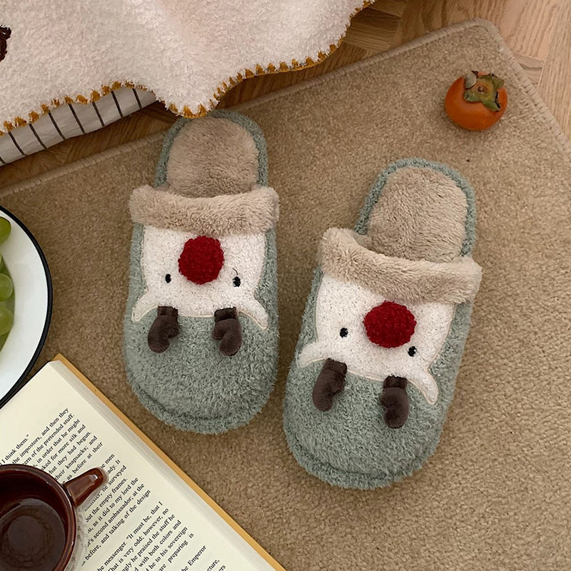 Christmas Warm Plush Slippers