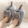Cartoon Cat Plush Slippers