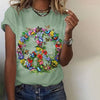 T-shirt motyla i kwiatowy