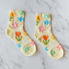 Afslappede blomster sokker