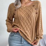 Sweter kablowy Knit Casual