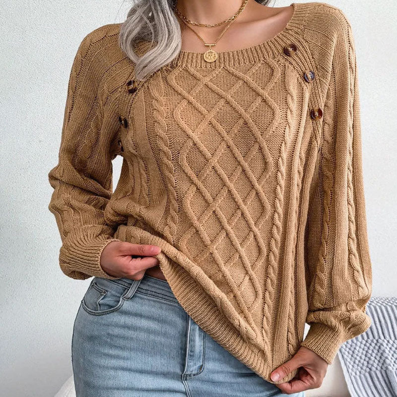 Casual Cable Knit Sweater