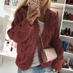 Fashion Casual Knitted Coat