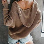Elegancki swobodny luźny sweter