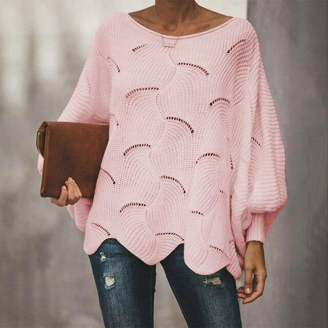 Loose Casual Soft Solid O-Neck Sweater