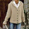 Swichic Coats Beige / S Vintage Hooded Knitted Cardigan