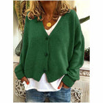 Swichic Coats Dark Green / XXXL Fashion Casual V-Neck Coat