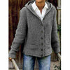 Swichic Coats Gray / S Vintage Hooded Knitted Cardigan