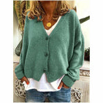 Swichic Coats Green / XXL Fashion Casual V-Neck Coat