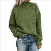 Swichic Sweaters Green / S Casual Solid Knitted Sweater