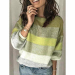 Swichic Sweaters Green / XXL Loose Casual Sweater